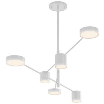Counterpoint LED Pendant in Satin White by Sonneman