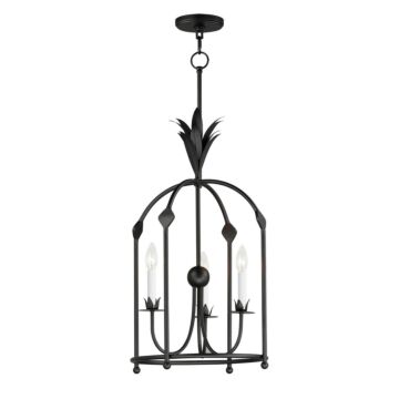 Paloma Three Light Foyer Pendant in Anthracite by Maxim