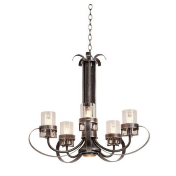 Bexley Six Light Chandelier in Vintage Iron by Kalco