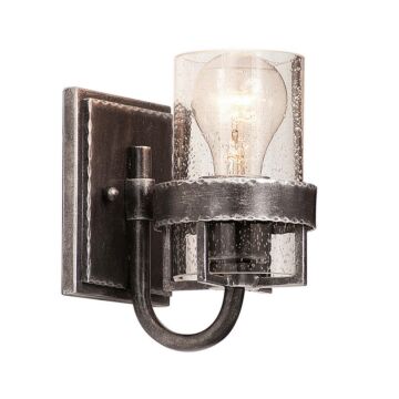 Bexley One Light Bath in Vintage Iron by Kalco