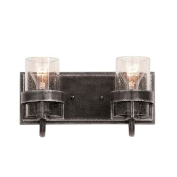 Bexley Two Light Bath in Vintage Iron by Kalco