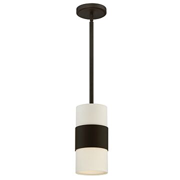 Grayson One Light Pendant in Dark Bronze by Crystorama