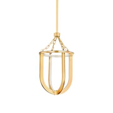 Tournu LED Lantern in Aged Brass by Hudson Valley