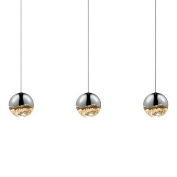 Grapes LED Pendant in Polished Chrome by Sonneman