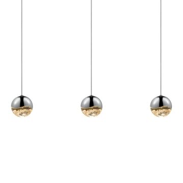 Grapes LED Pendant in Polished Chrome by Sonneman