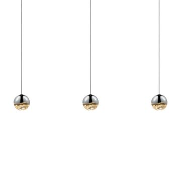 Grapes LED Pendant in Polished Chrome by Sonneman