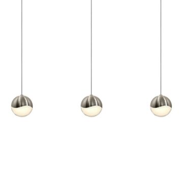Grapes LED Pendant in Satin Nickel by Sonneman