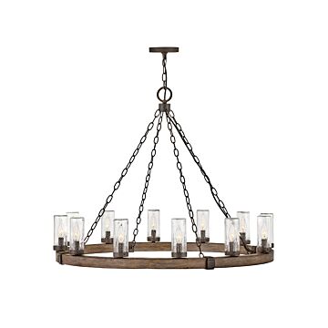Hinkley Sawyer 12-Light Outdoor Pendant In Sequoia