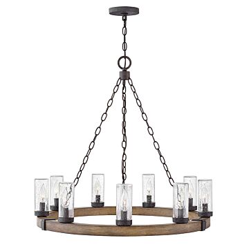 Hinkley Sawyer 9-Light Outdoor Pendant In Sequoia