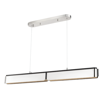 Hudson Valley Tribeca Kitchen Island Light in Brushed Nickel & Black