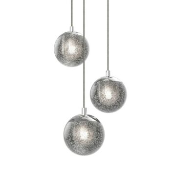 Sonneman Champagne Bubbles 8.5 Inch 3 Light LED Pendant in Polished Chrome