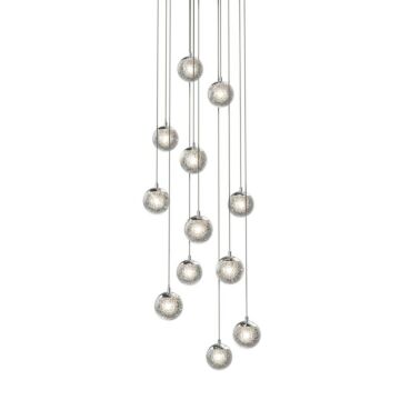 Champagne Bubbles LED Pendant in Polished Chrome by Sonneman