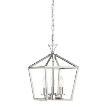 Townsend Three Light Pendant in Polished Nickel by Savoy House