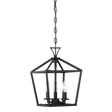 Townsend Three Light Pendant in Matte Black by Savoy House