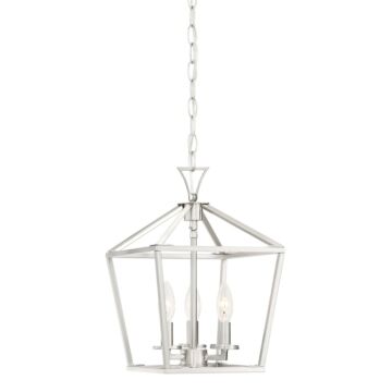 Townsend Three Light Pendant in Satin Nickel by Savoy House