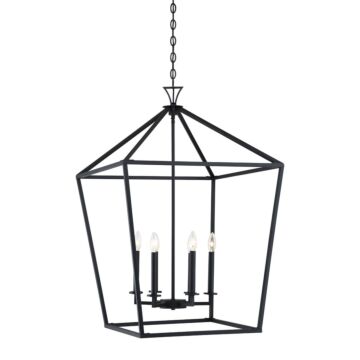 Townsend Six Light Pendant in Matte Black by Savoy House
