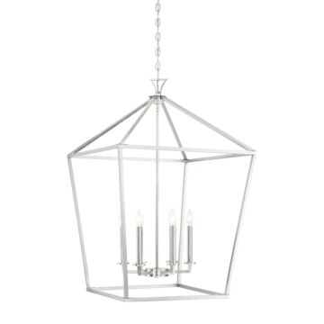 Townsend Six Light Pendant in Satin Nickel by Savoy House