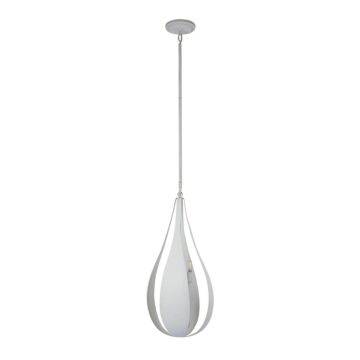 Bali Five Light Pendant in White Cashmere by Savoy House