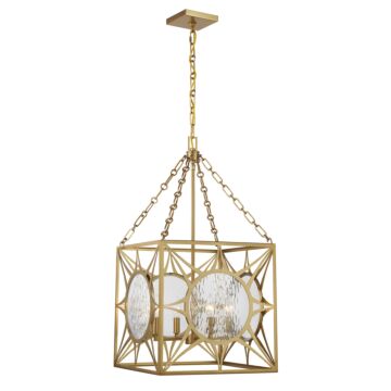Balfour 4-Light Pendant in Warm Brass