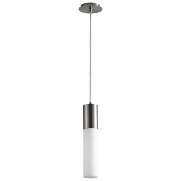 Magnum LED Pendant in Satin Nickel by Oxygen