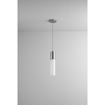 Magnum LED Pendant in Satin Nickel by Oxygen
