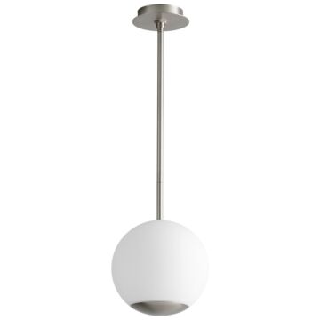 Terra LED Pendant in Satin Nickel by Oxygen