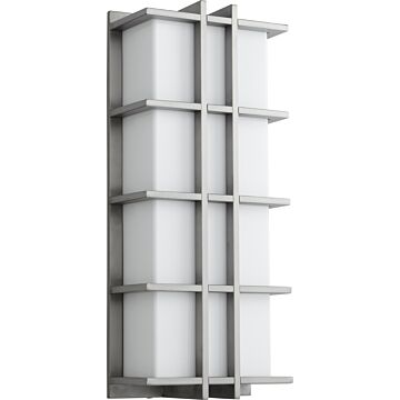 Telshor LED Outdoor Lantern in Satin Nickel by Oxygen