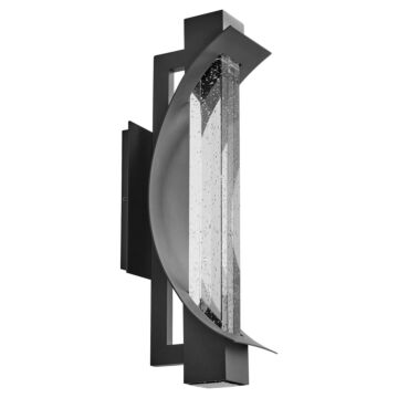 Albedo LED Outdoor Wall Sconce in Black by Oxygen
