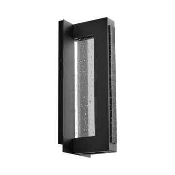 Taurus LED Outdoor Wall Sconce in Black by Oxygen