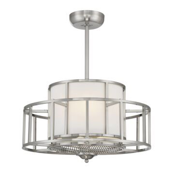 Oslo Four Light Fan D'Lier in Satin Nickel by Savoy House