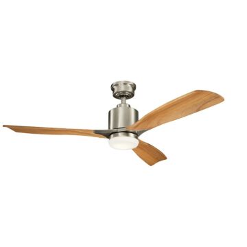Ridley II 52"Ceiling Fan in Brushed Stainless Steel by Kichler