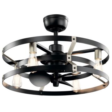 Cavelli 13"Ceiling Fan in Satin Black by Kichler