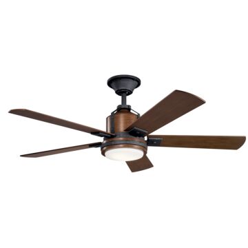 Colerne 52"Ceiling Fan in Distressed Black by Kichler