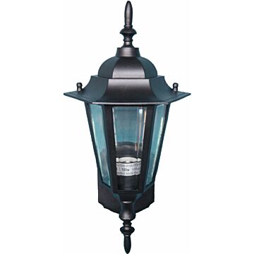 Builder Cast One Light Outdoor Wall Lantern in Black by Maxim