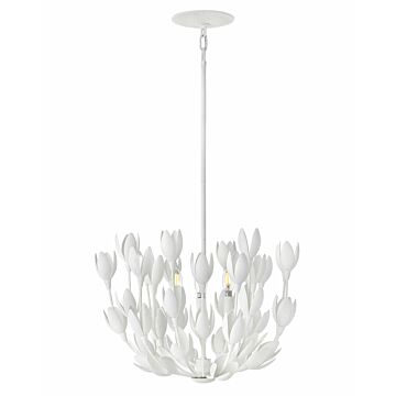 Hinkley Flora 3-Light Semi-Flush Ceiling Light In Textured Plaster