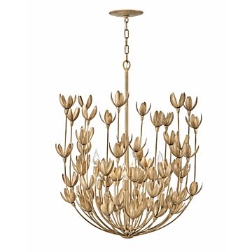 Hinkley Flora 6-Light Chandelier In Burnished Gold