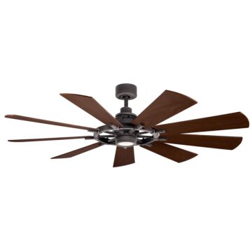 Gentry 65"Ceiling Fan in Weathered Zinc by Kichler