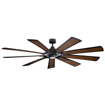 Gentry Xl 85"Ceiling Fan in Distressed Black by Kichler