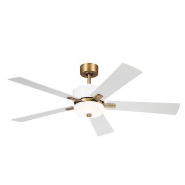 Icon 56"Ceiling Fan in Brushed Natural Brass by Kichler