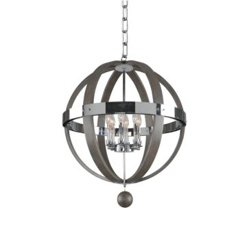 Sharlow Six Light Pendant in Chrome by Kalco