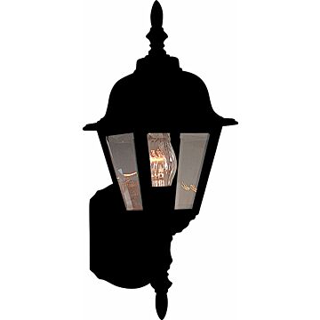 Builder Cast One Light Outdoor Wall Lantern in Black by Maxim