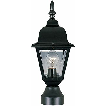 Builder Cast One Light Outdoor Pole Post Lantern in Black by Maxim