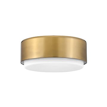 Hinkley Cedric 2-Light Flush Mount Ceiling Light In Lacquered Brass