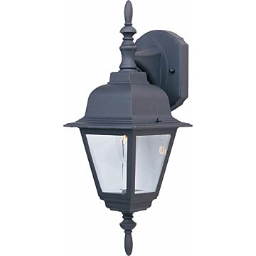 Builder Cast One Light Outdoor Wall Lantern in Black by Maxim