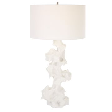 Uttermost 1-Light Remnant White Marble Table Lamp