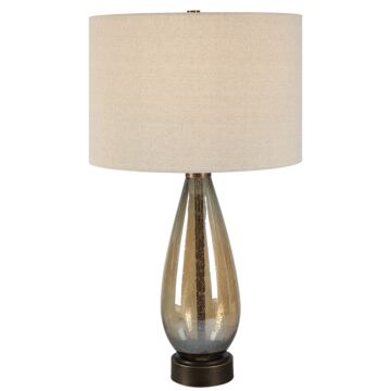 Uttermost 1-Light Baltic Teardrop Glass Table Lamp