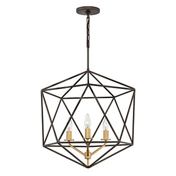 Hinkley Astrid 3-Light Chandelier In Metallic Matte Bronze