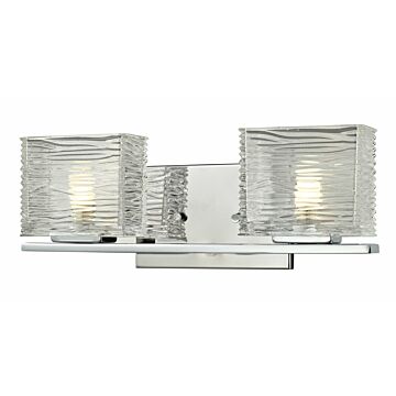 Z-Lite Jaol 2-Light Bathroom Vanity Light In Chrome
