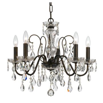 Butler Five Light Chandelier in English Bronze by Crystorama