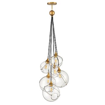 Hinkley Skye 6-Light Chandelier In Heritage Brass